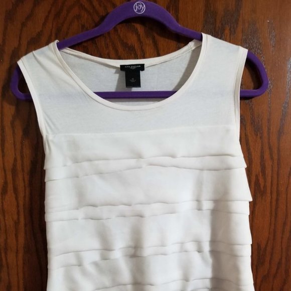 Ann Taylor Tops - Ann Taylor Cream Colored Tank Top - Medium
